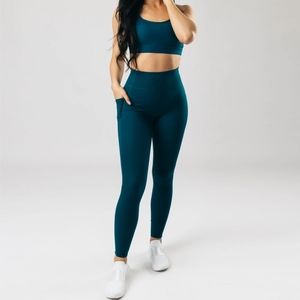 NTW Alphalete Tri bra Trident Blue